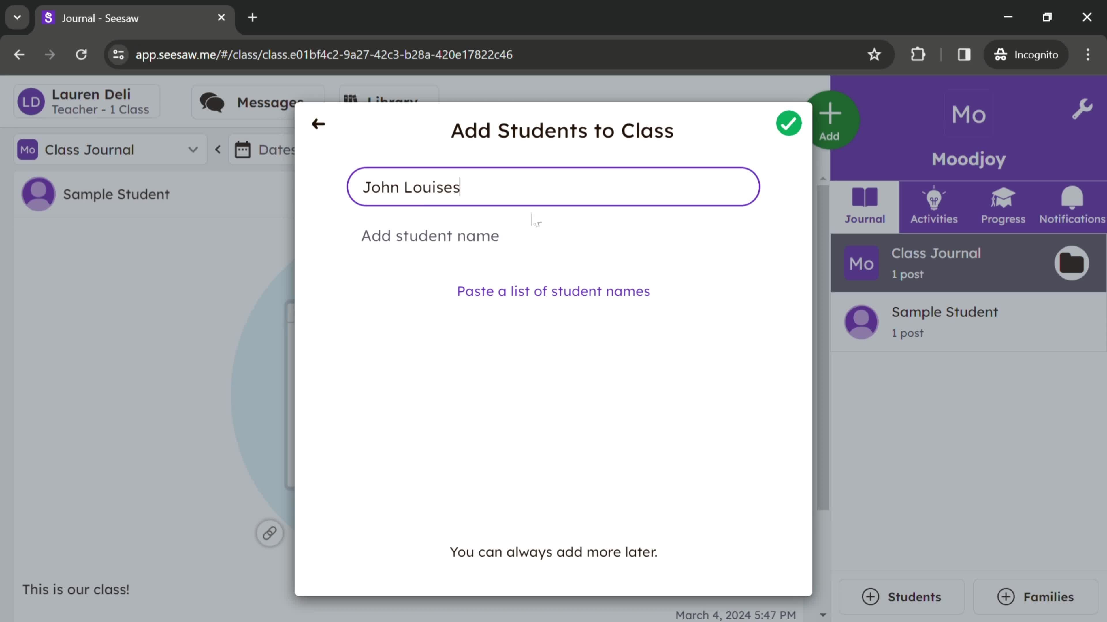 Adding a student on Seesaw video thumbnail