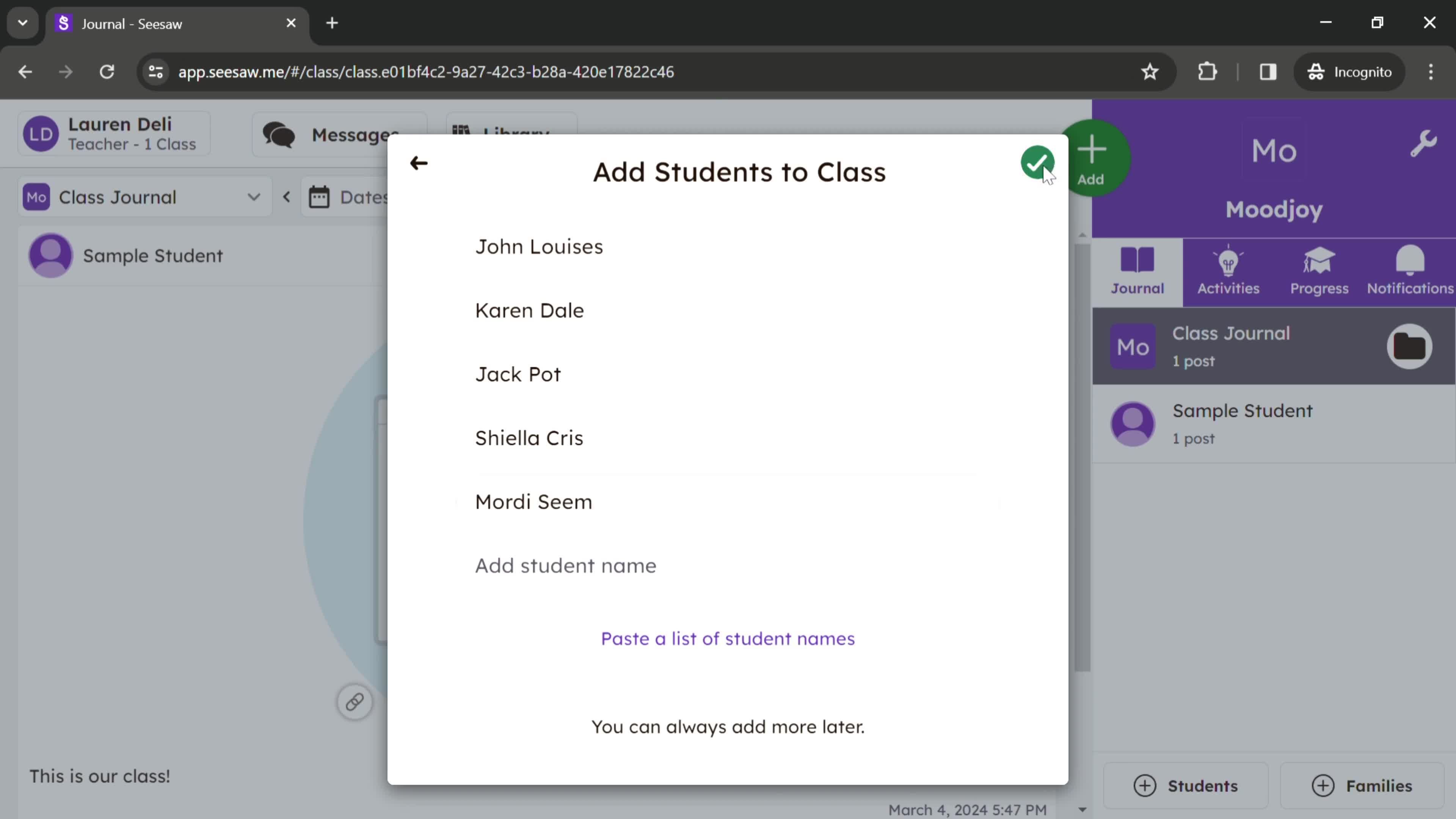 Adding a student on Seesaw video thumbnail