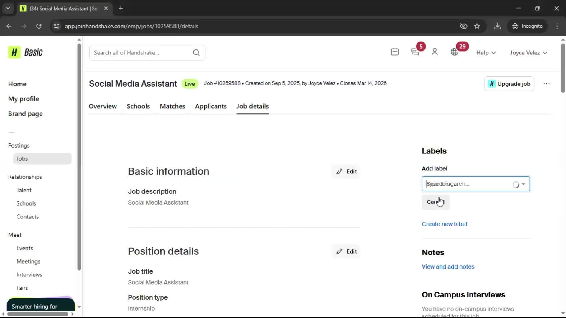Adding tags screenshot