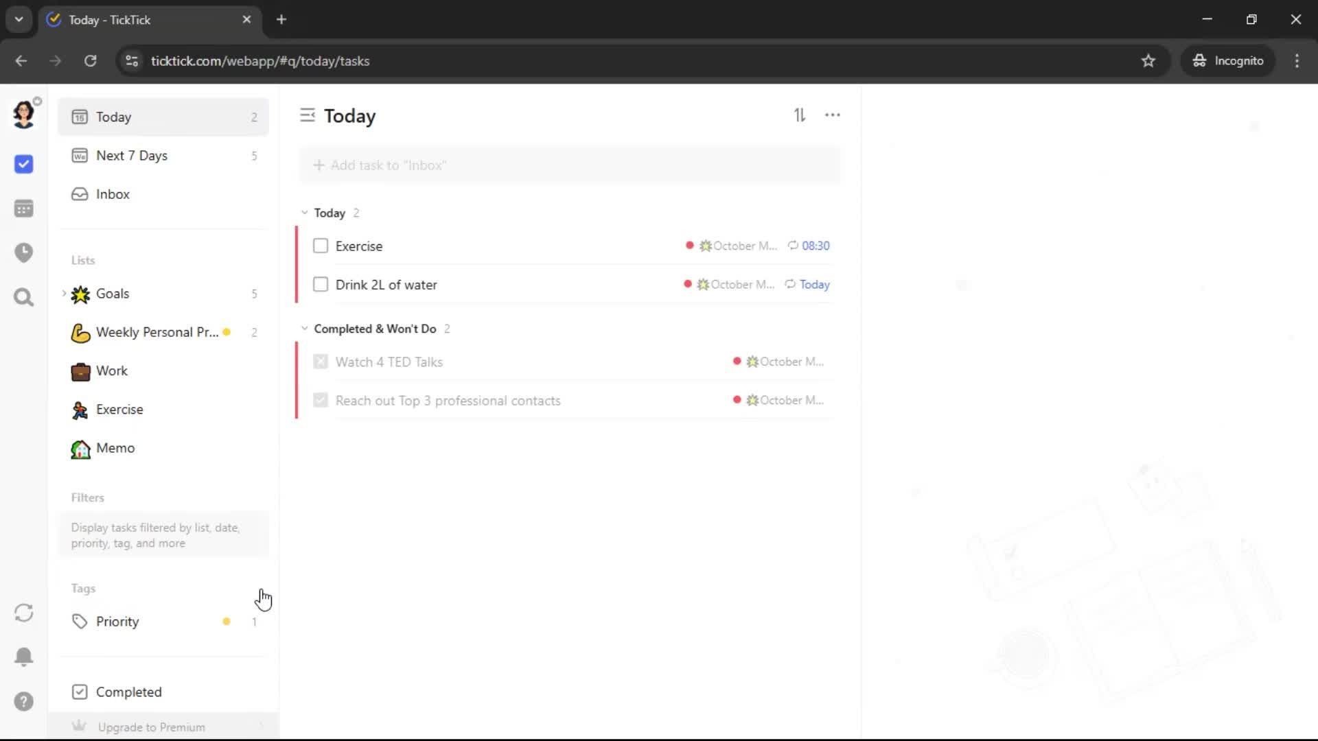 Adding tags screenshot