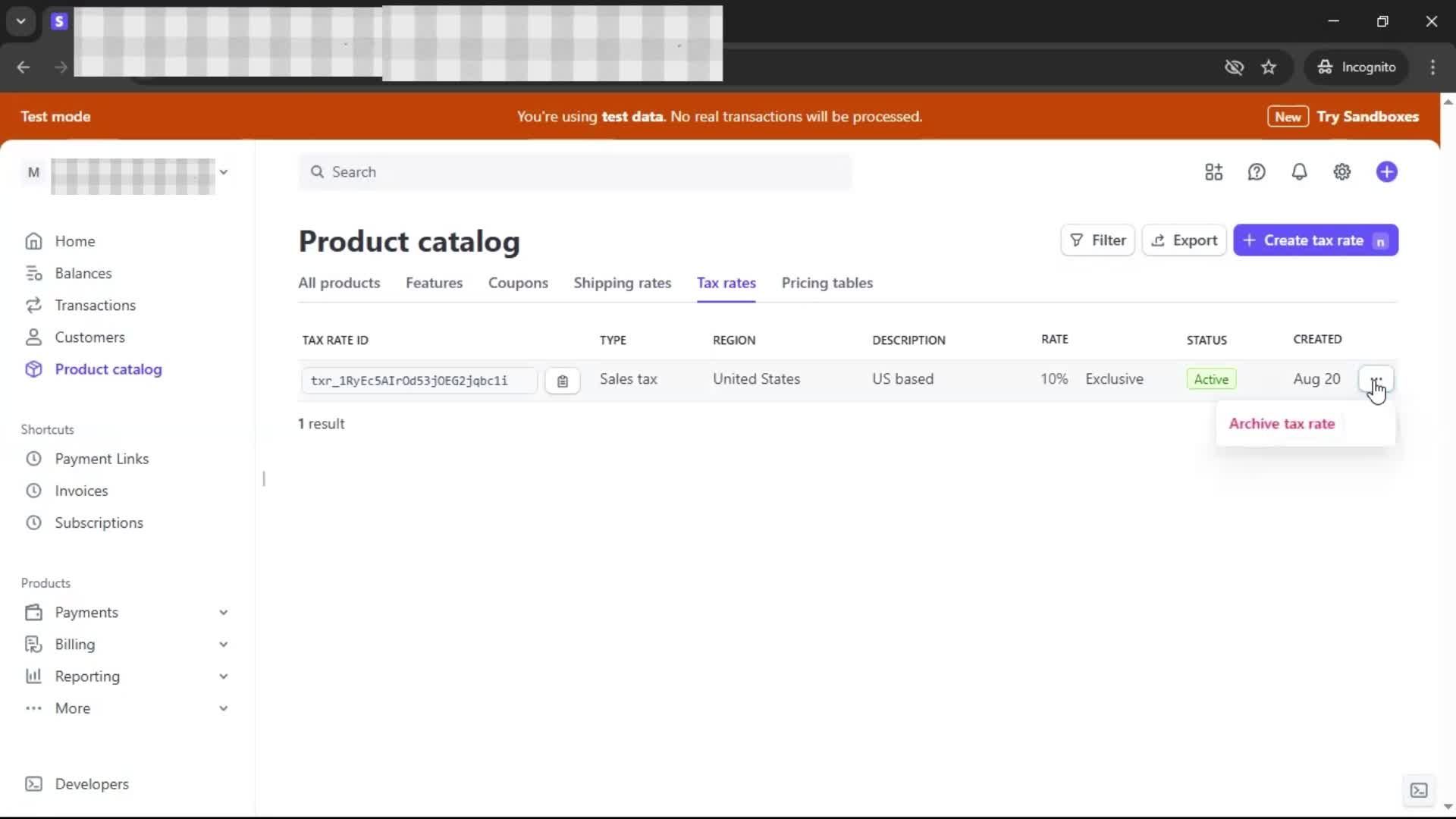 Adding tax rate on Stripe video thumbnail