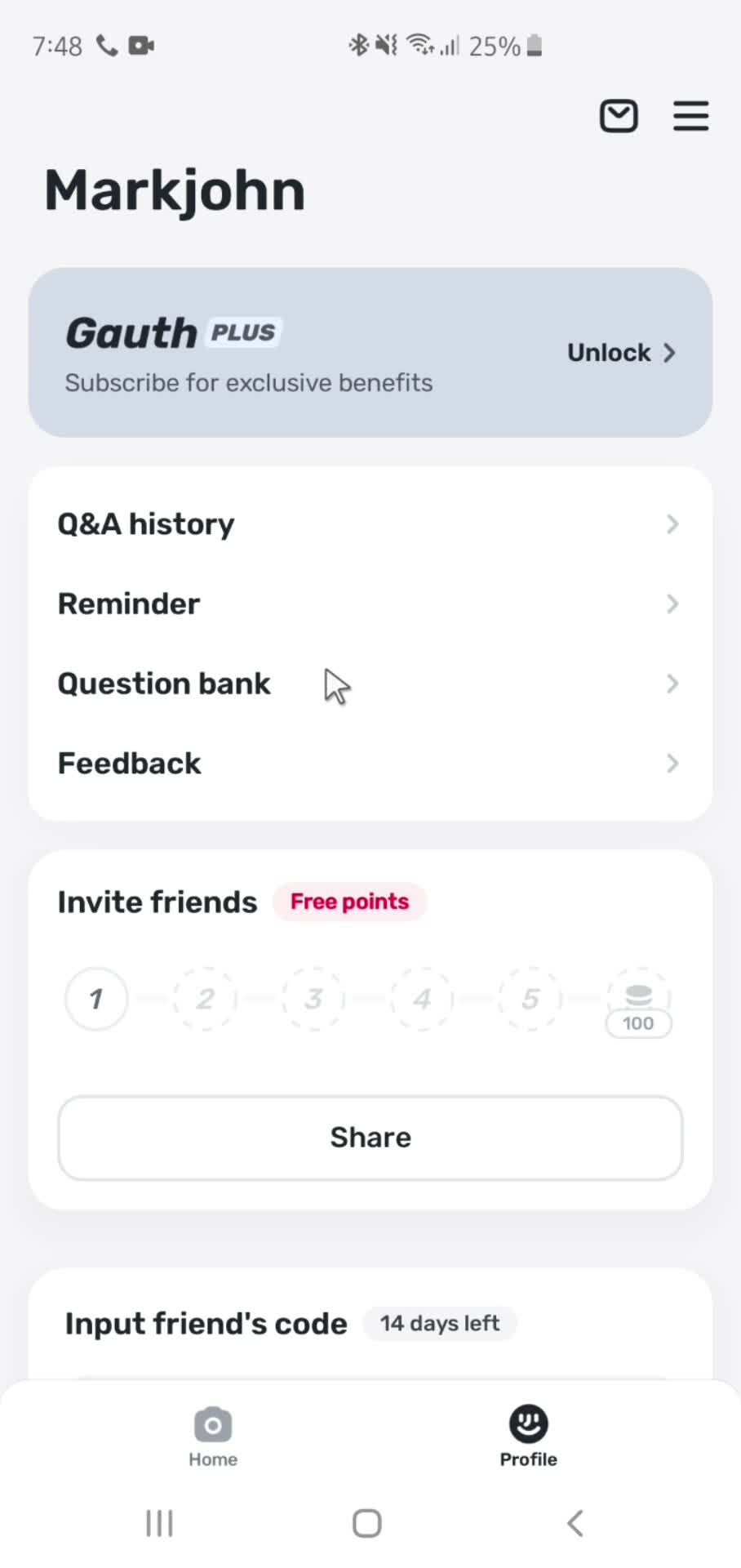 Adding to question bank screenshot