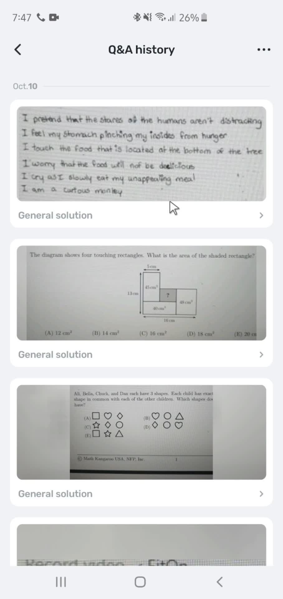 Adding to question bank screenshot
