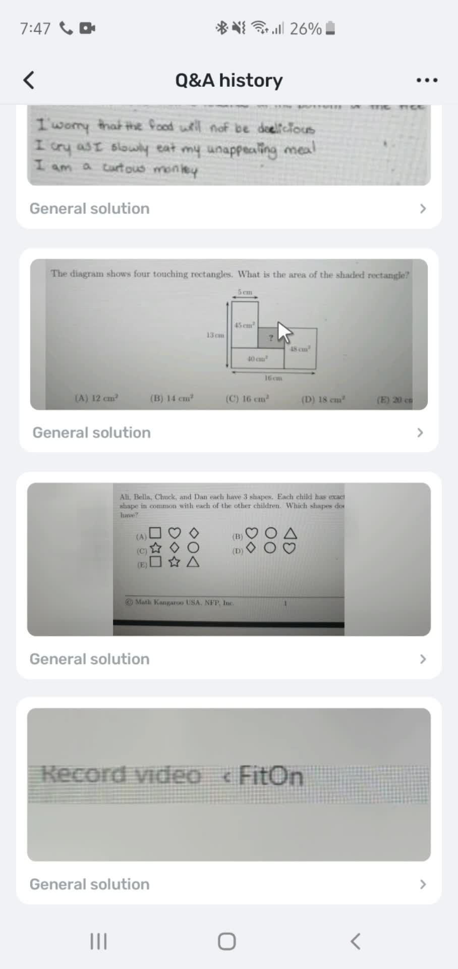 Adding to question bank screenshot