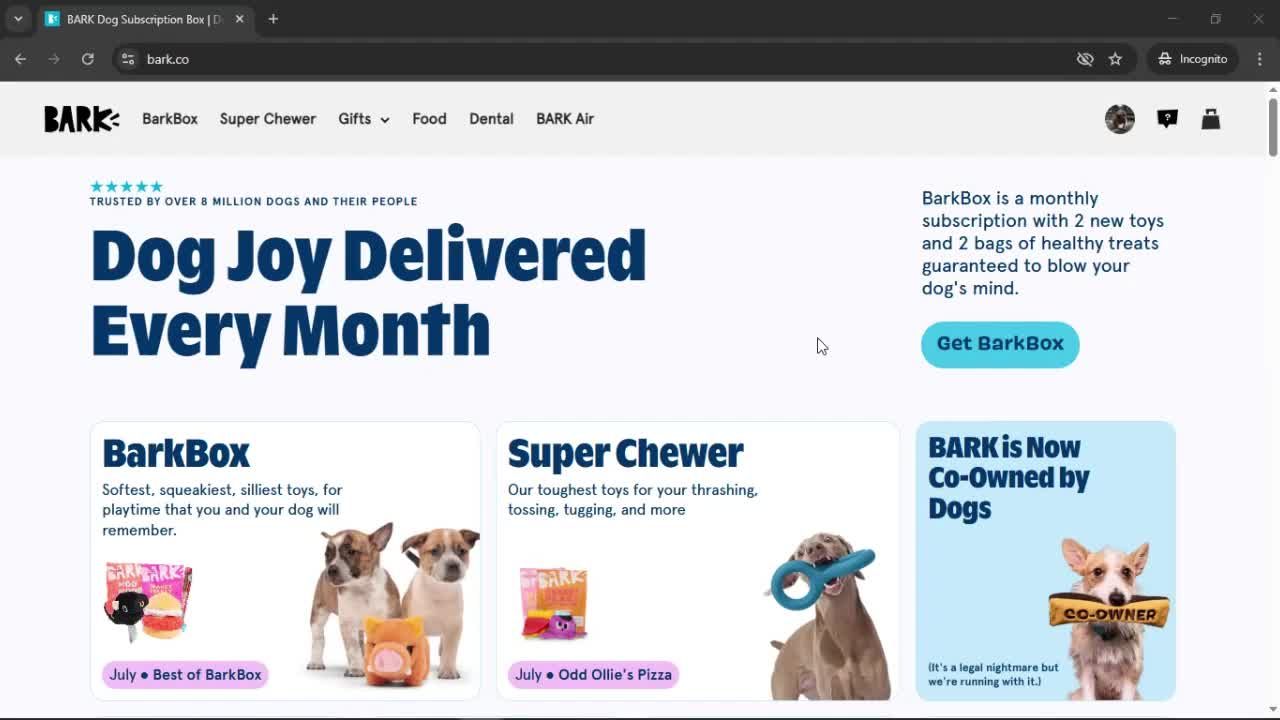 Adding to cart screenshot