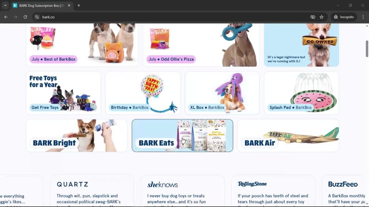 Adding to cart screenshot