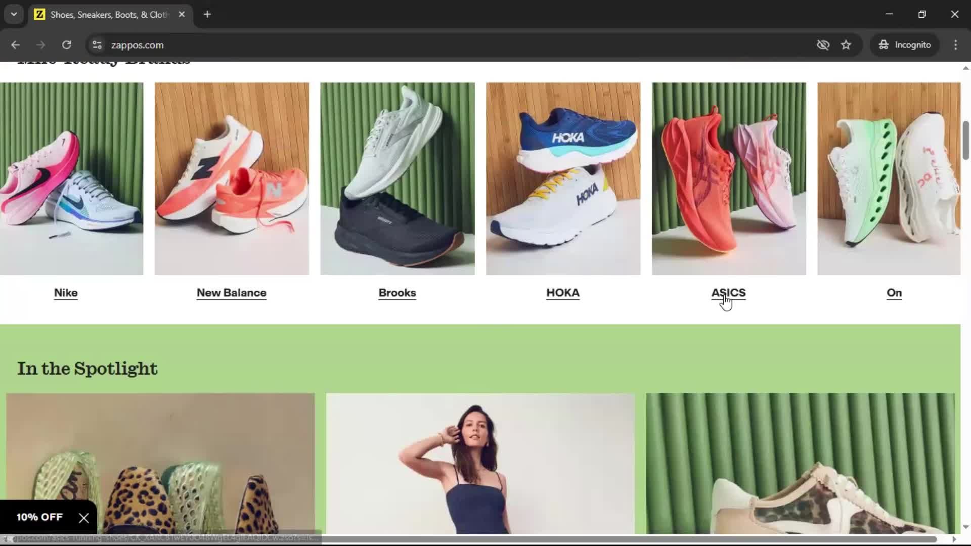 Adding to cart screenshot
