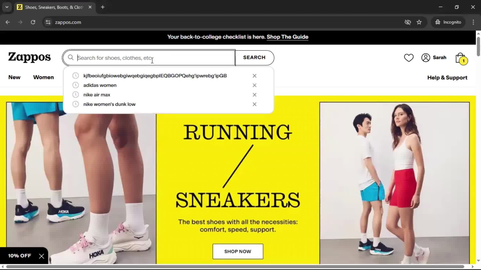 Adding to cart on Zappos video thumbnail