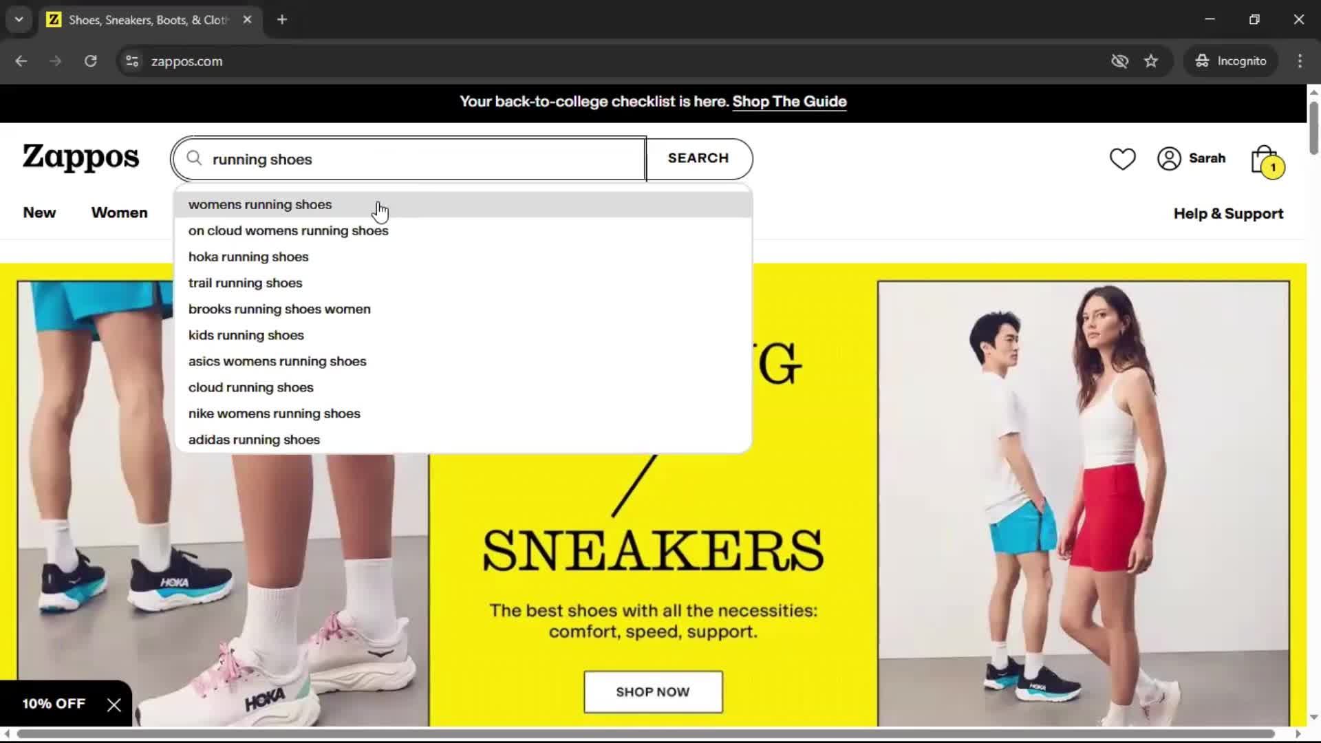 Adding to cart on Zappos video thumbnail