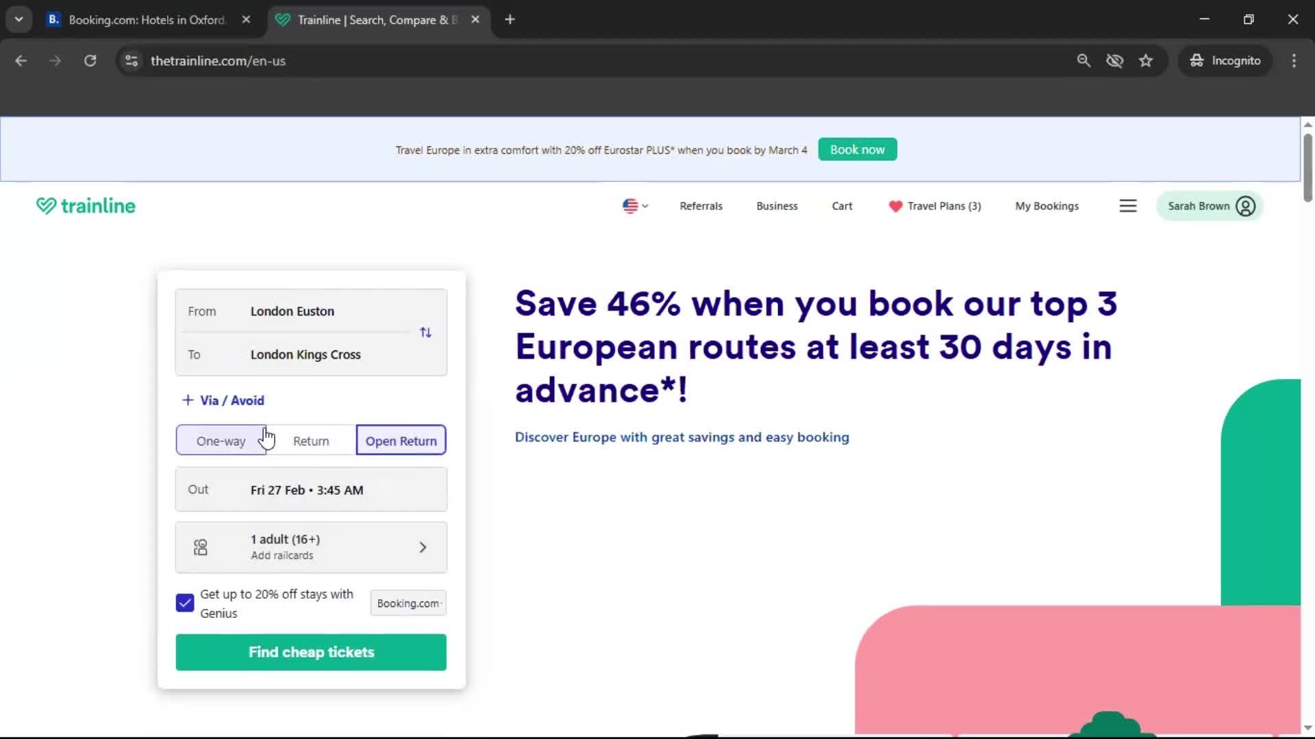 Adding to cart screenshot