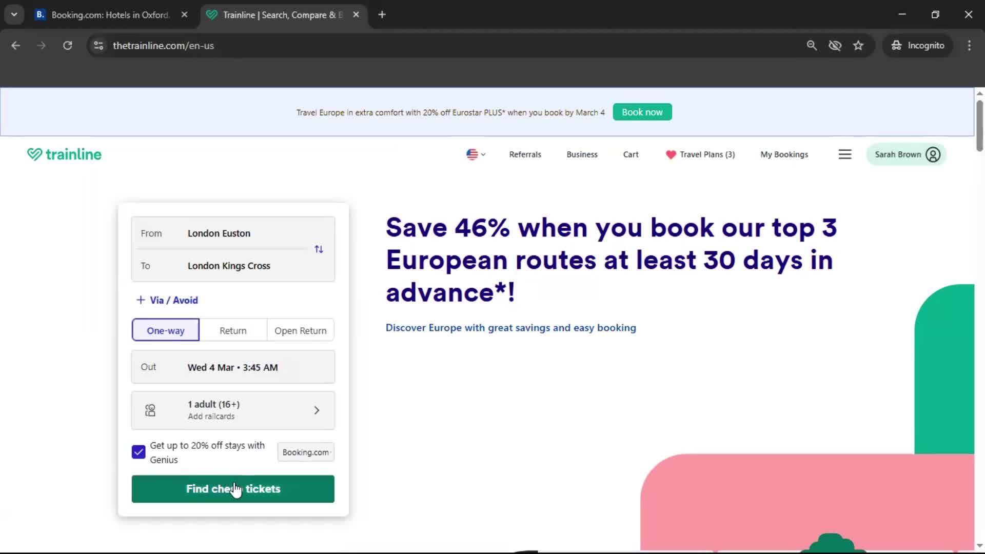 Adding to cart screenshot