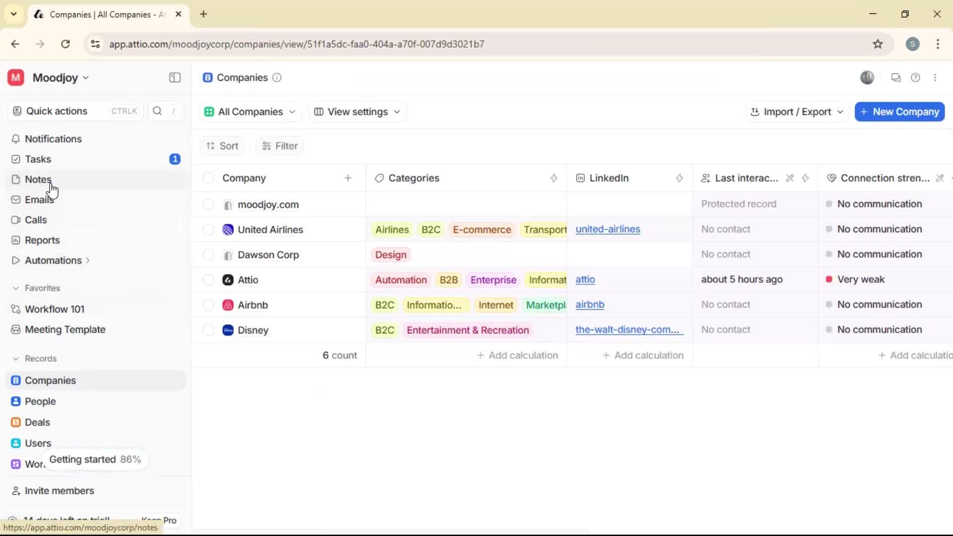 Adding to favorites on Attio video thumbnail