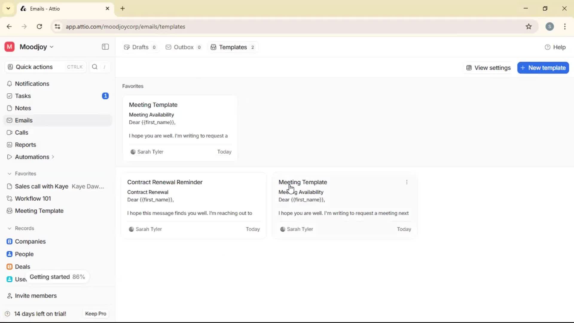 Adding to favorites screenshot