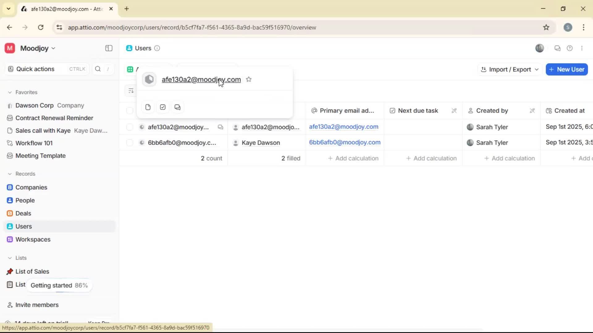 Adding to favorites screenshot