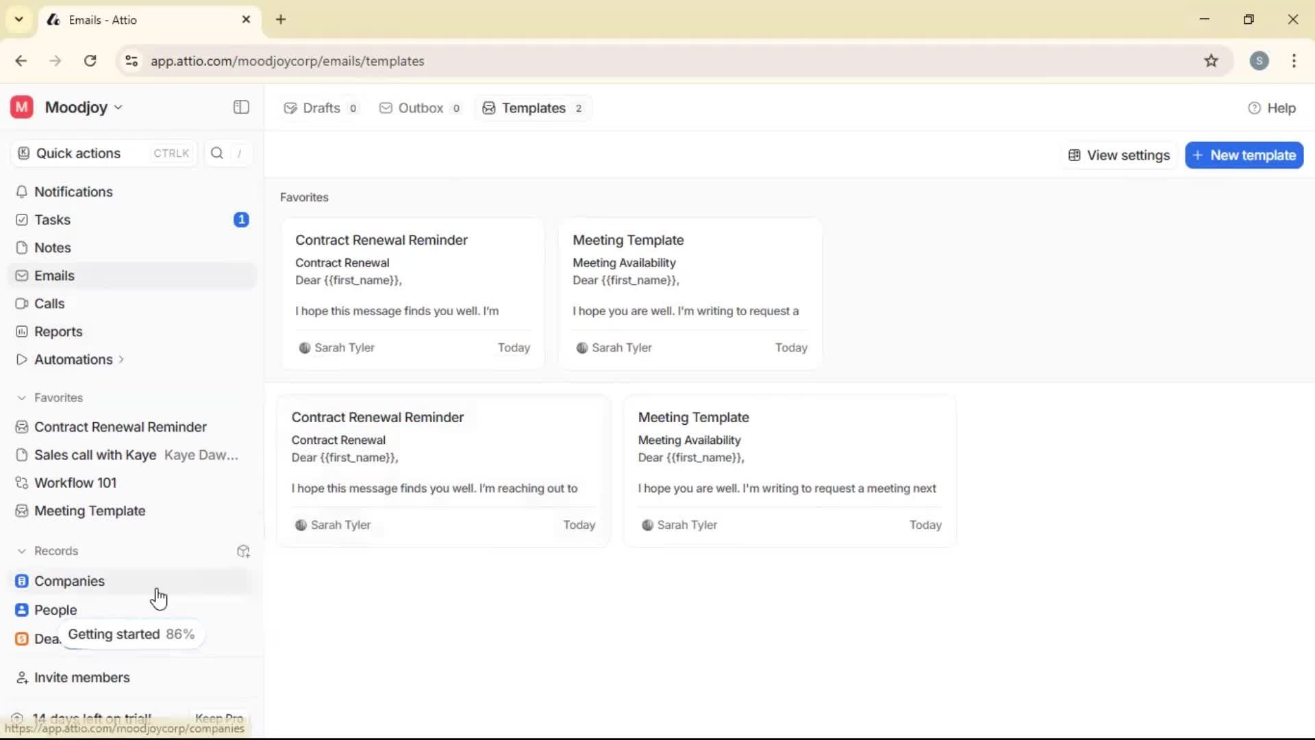 Adding to favorites screenshot