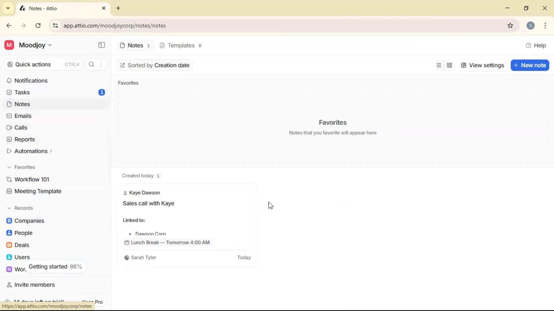 Adding to favorites on Attio video thumbnail