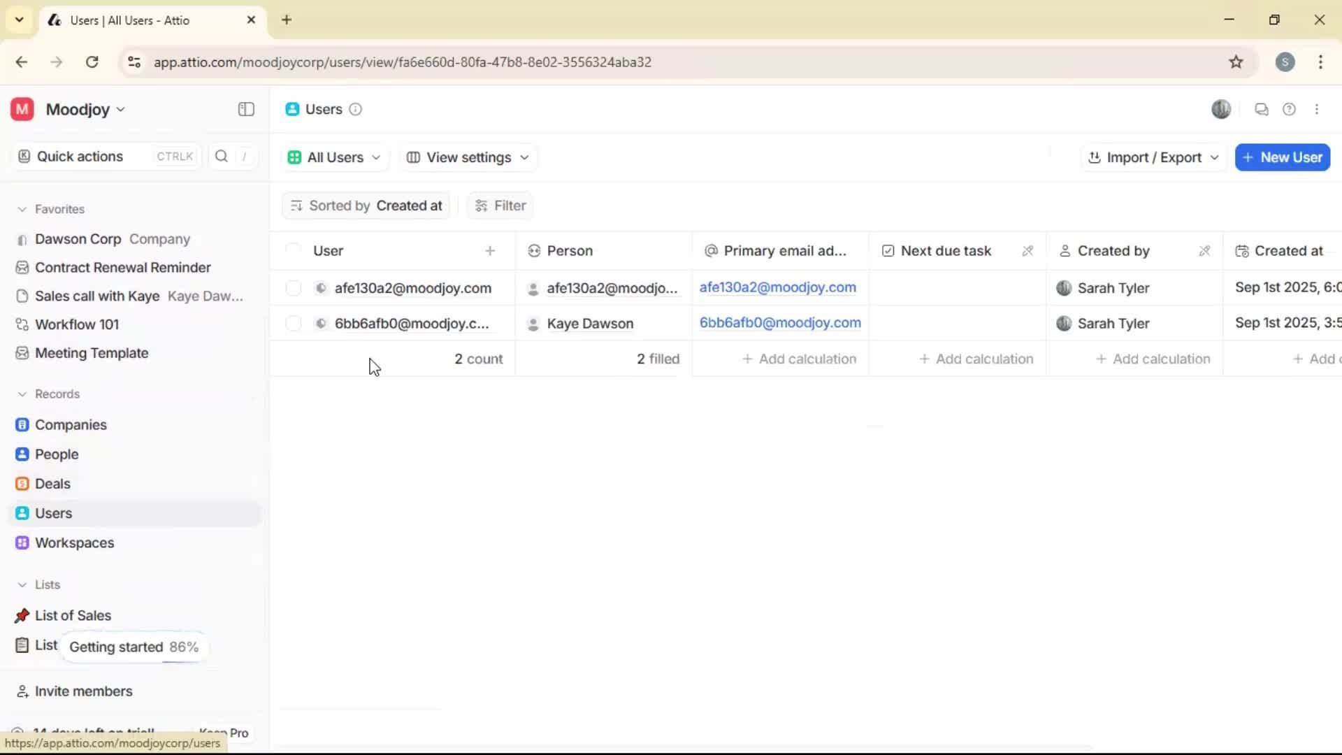 Adding to favorites screenshot