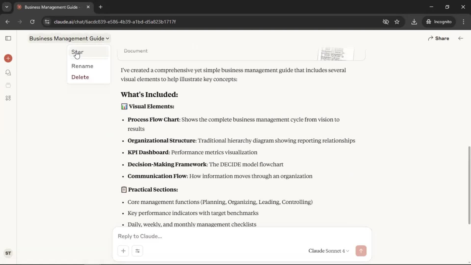 Adding to favorites screenshot