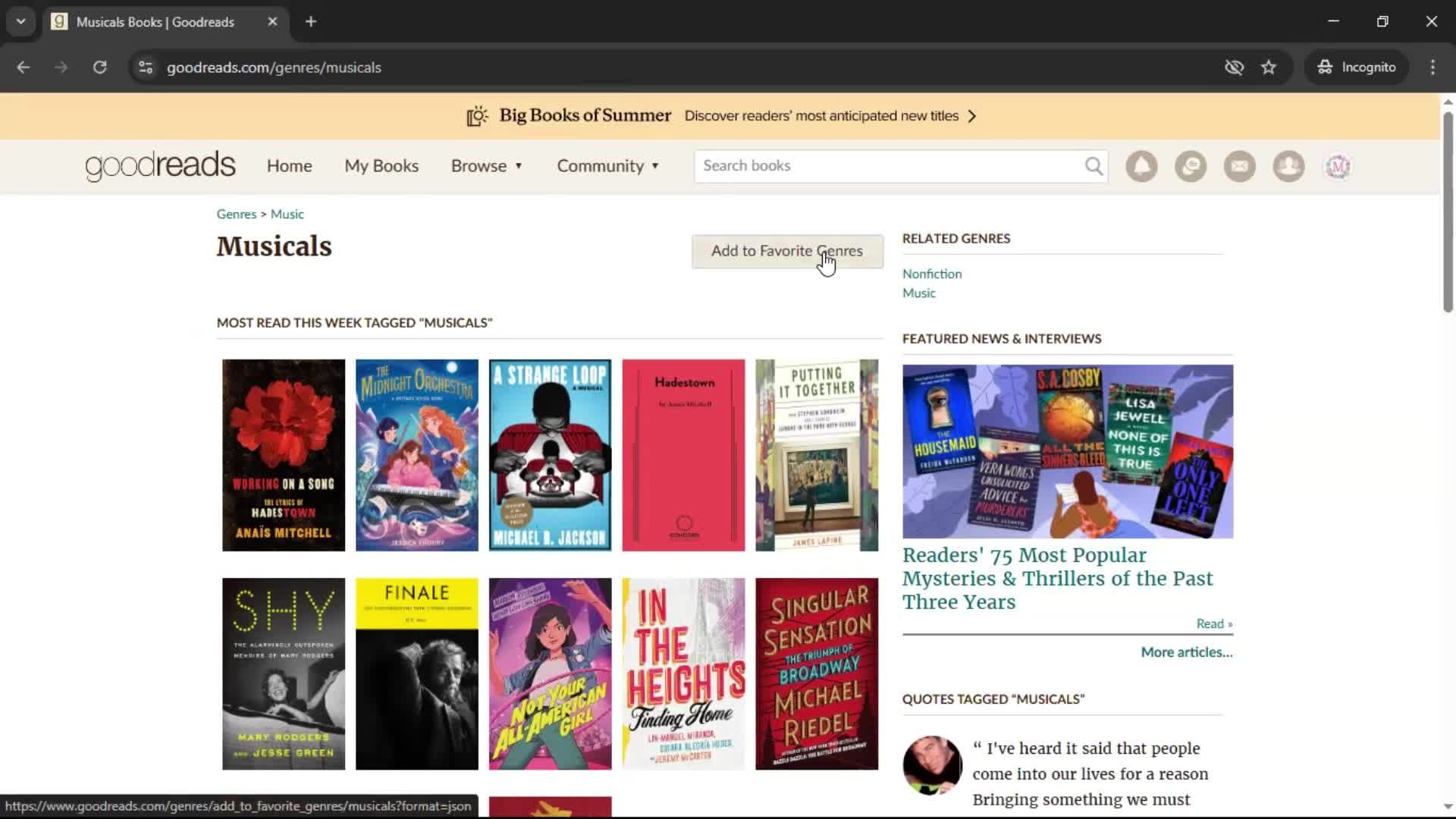 Adding to favorites screenshot