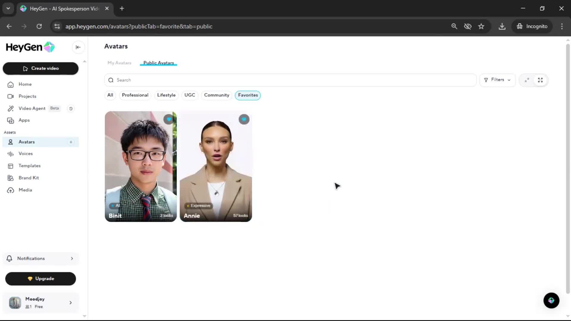 Adding to favorites screenshot
