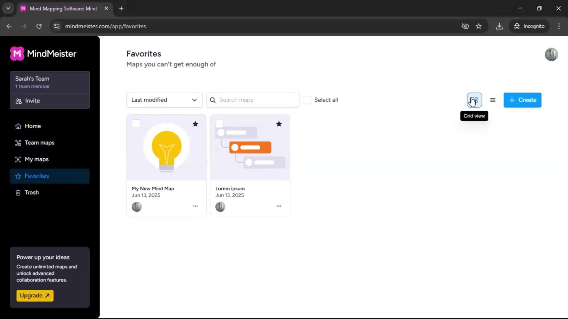 Adding to favorites screenshot