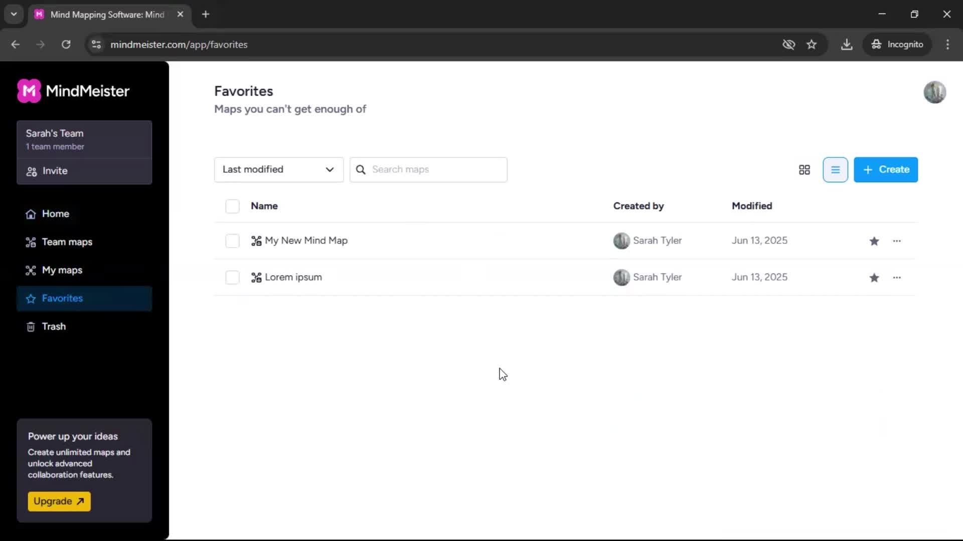 Adding to favorites screenshot