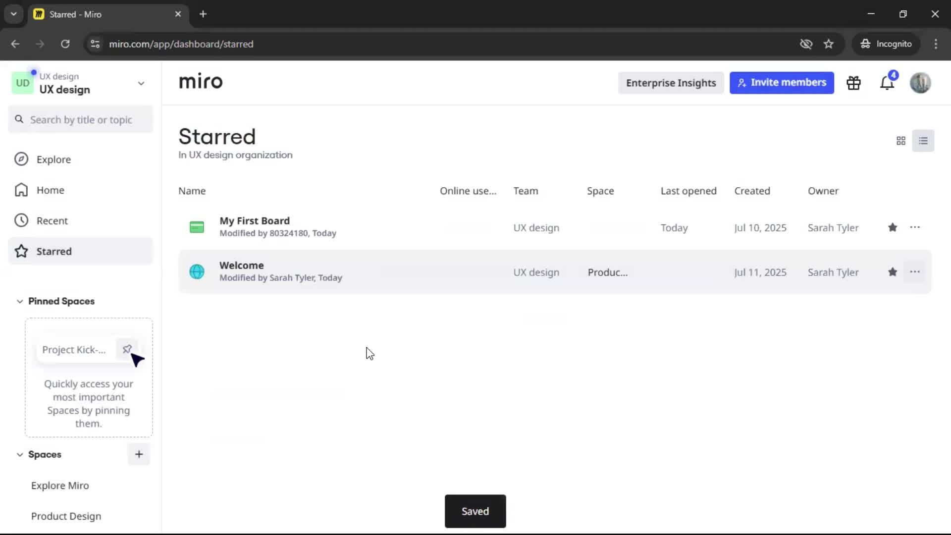 Adding to favorites screenshot