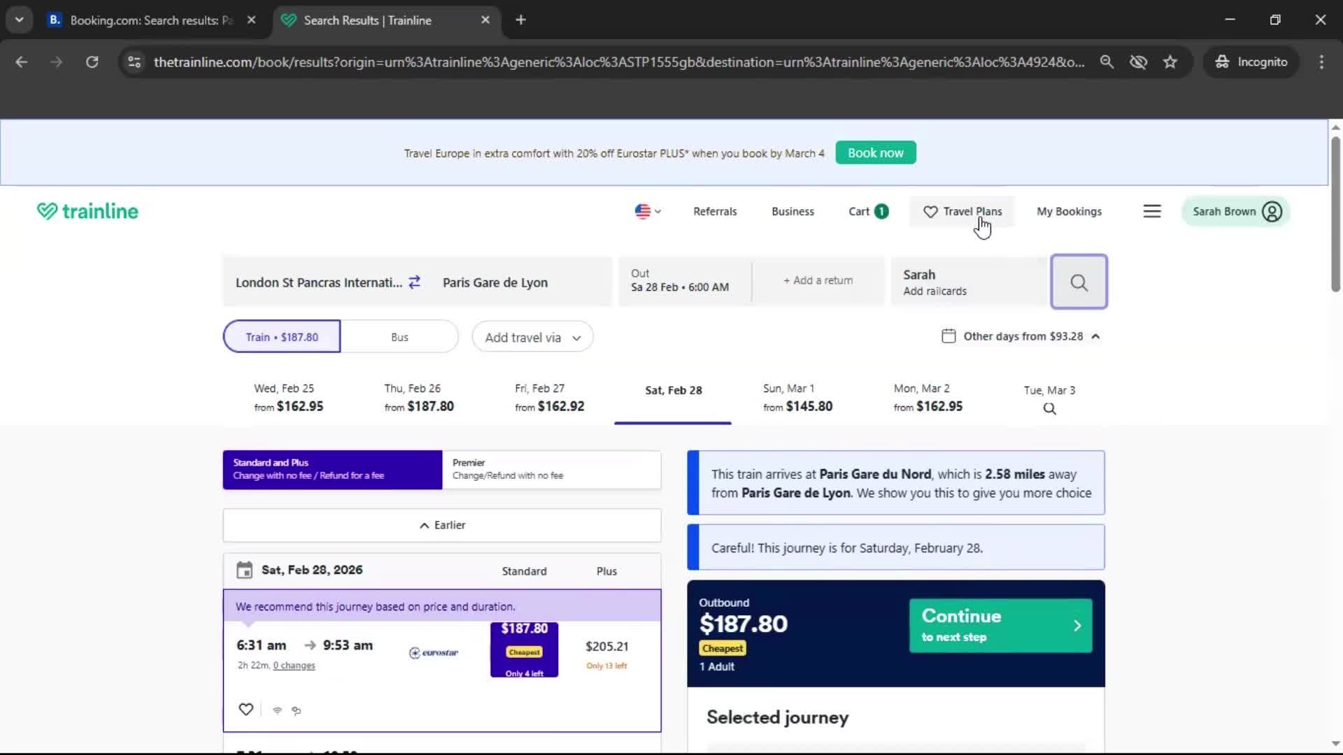Adding to favorites screenshot