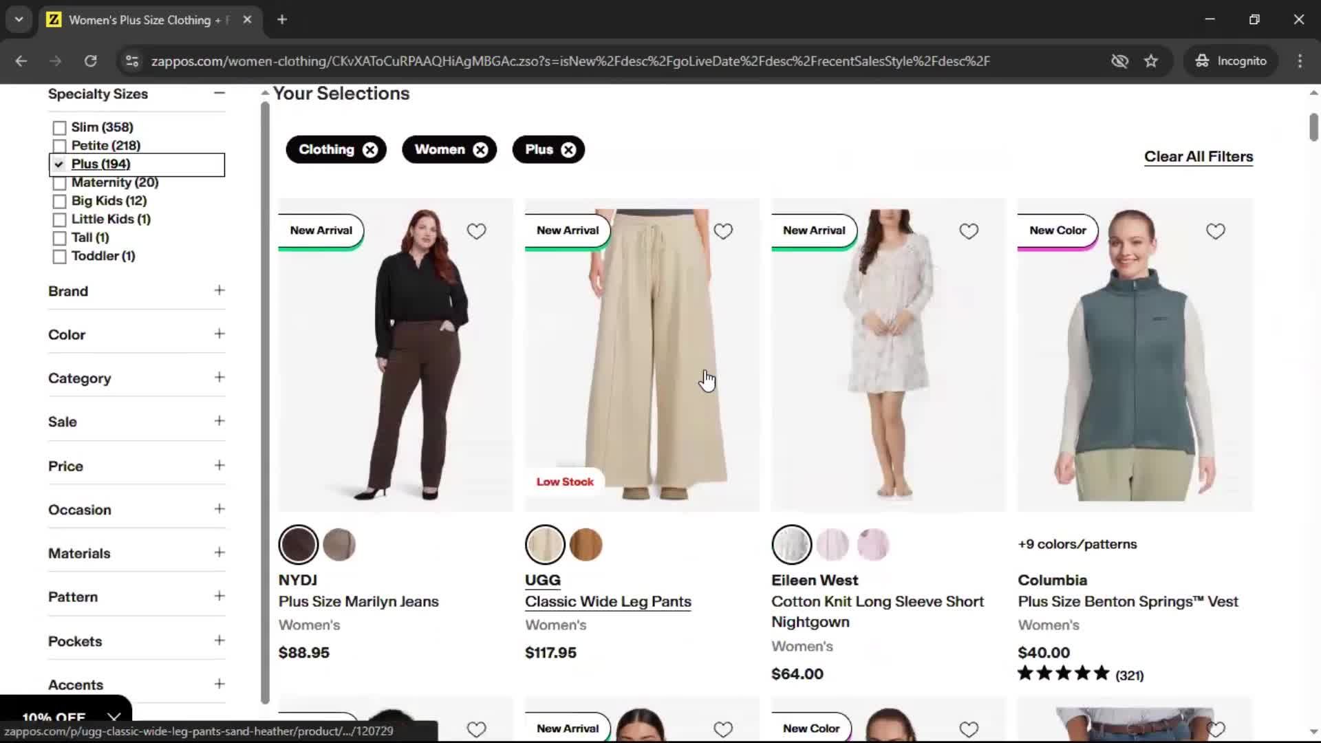 Adding to favorites on Zappos video thumbnail