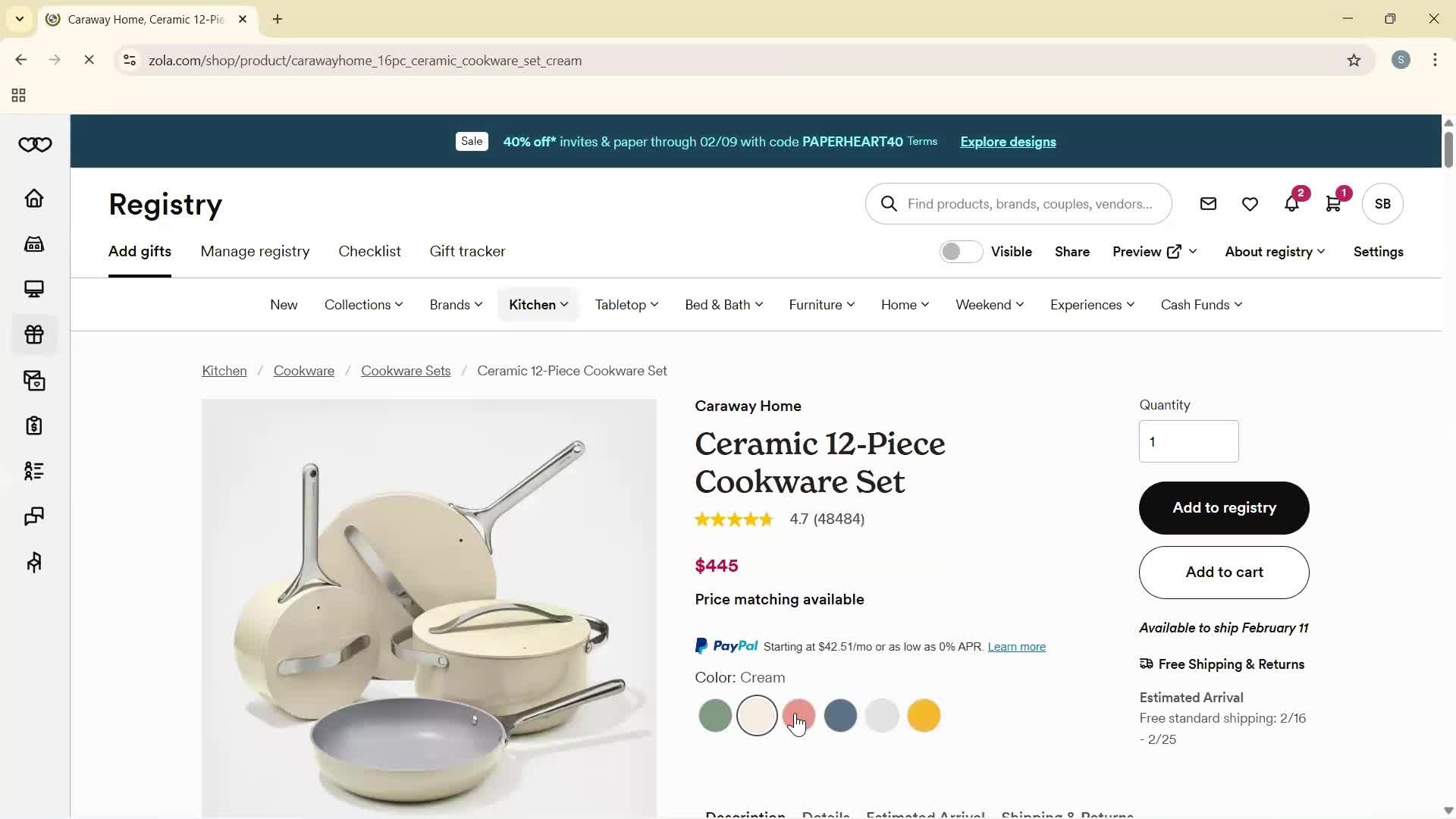 Creating a registry screenshot