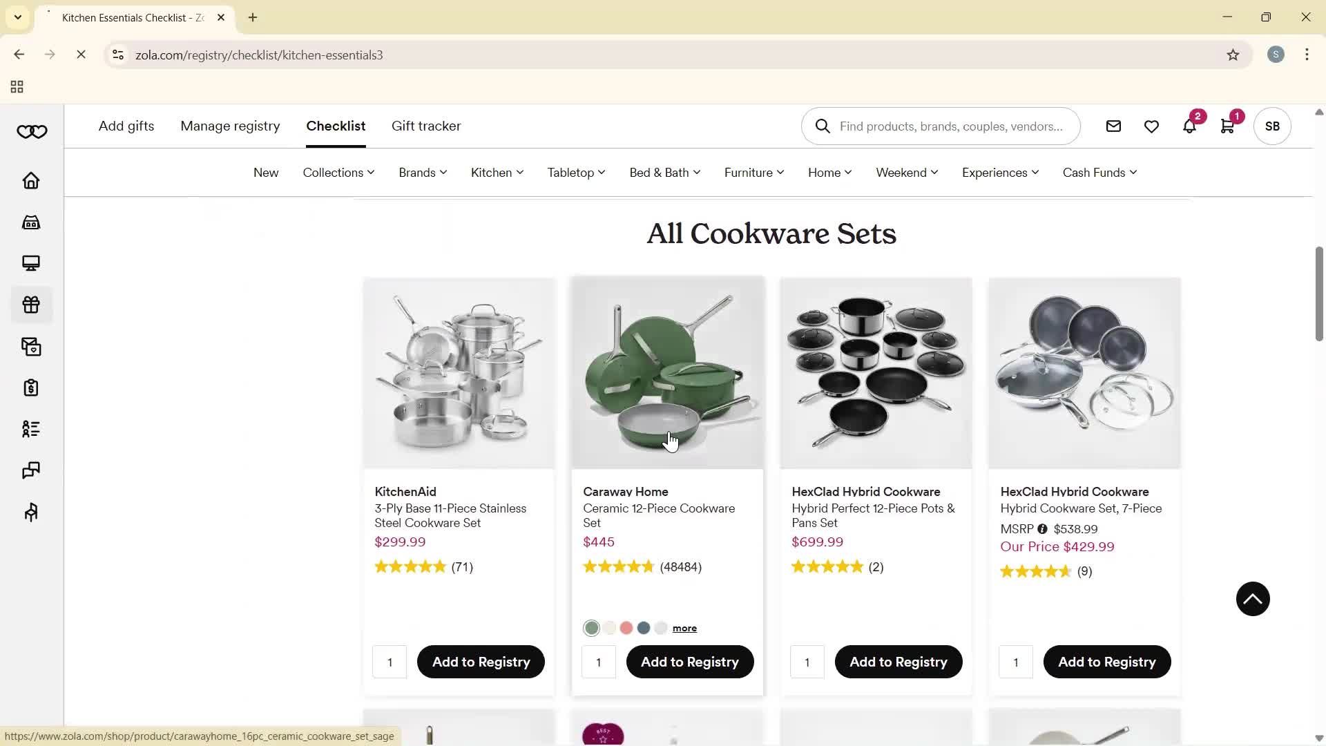 Creating a registry screenshot