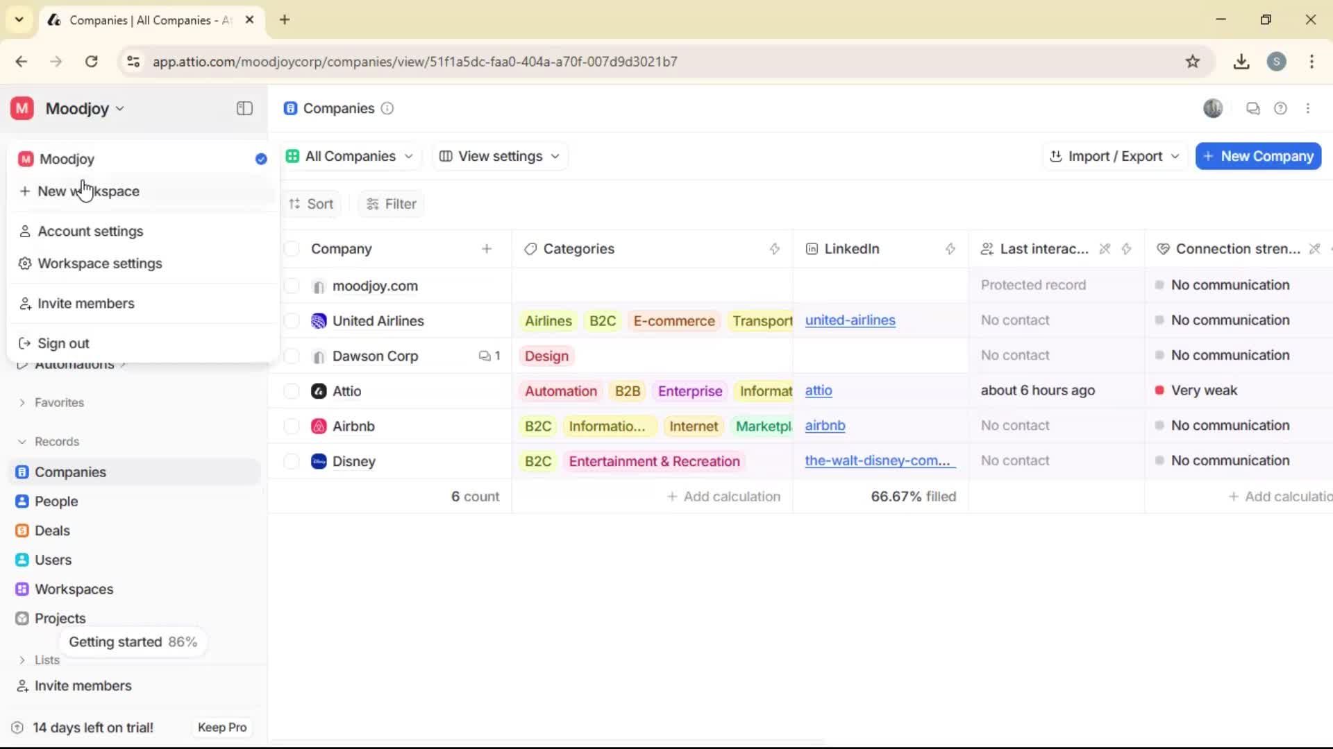 Creating a workspace on Attio video thumbnail