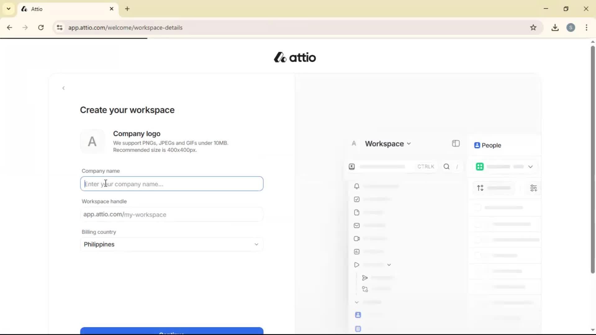 Creating a workspace on Attio video thumbnail