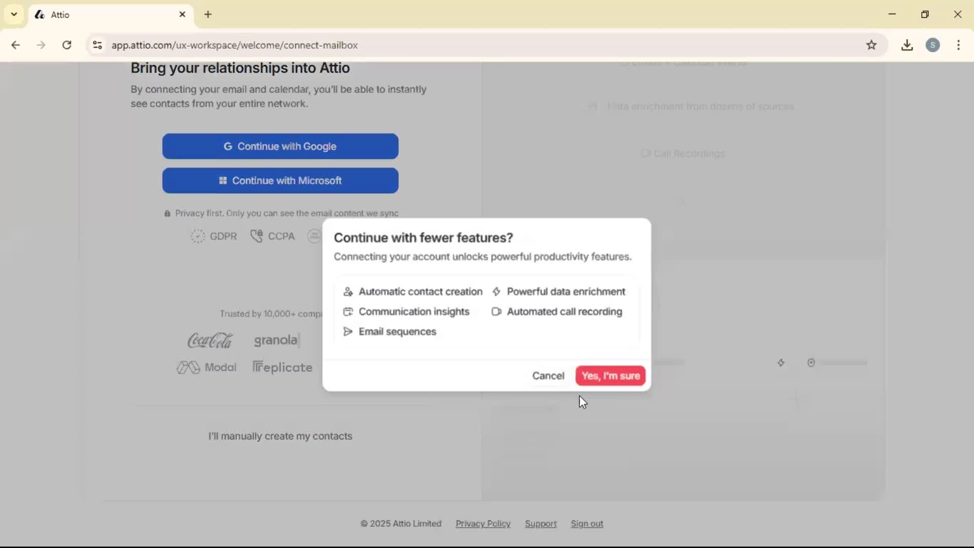 Creating a workspace screenshot
