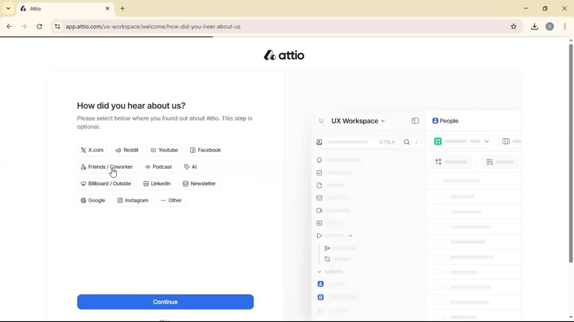 Creating a workspace screenshot