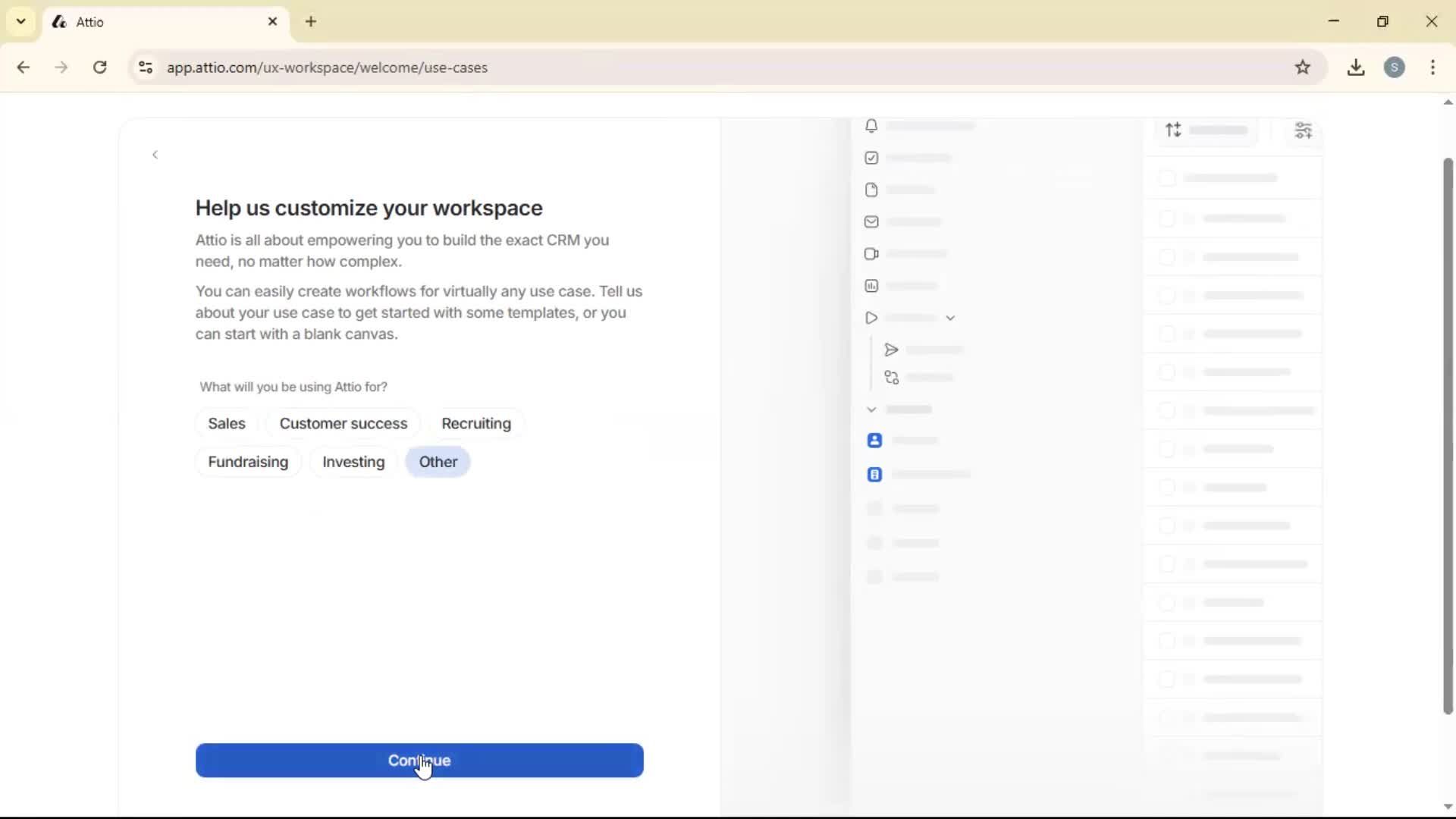 Creating a workspace screenshot