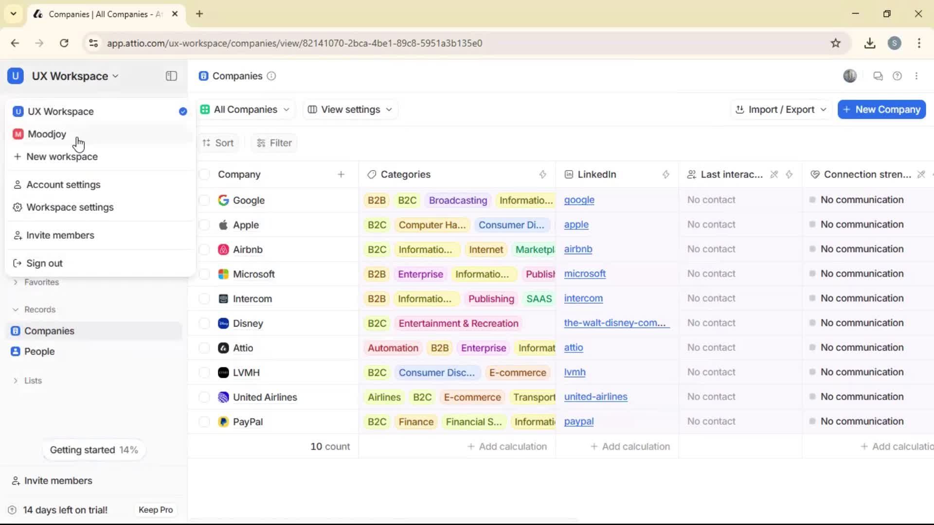 Creating a workspace on Attio video thumbnail