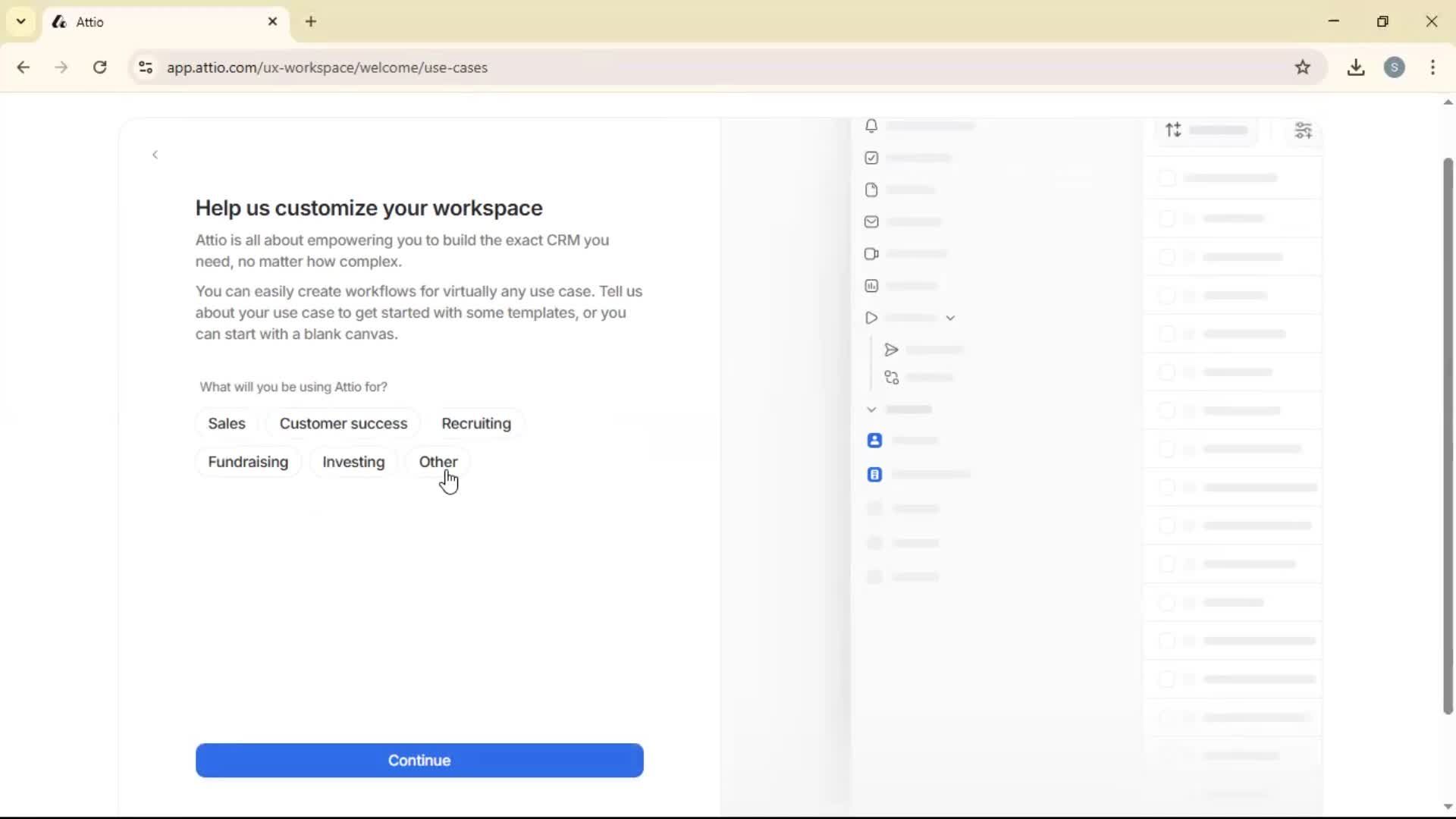 Creating a workspace screenshot