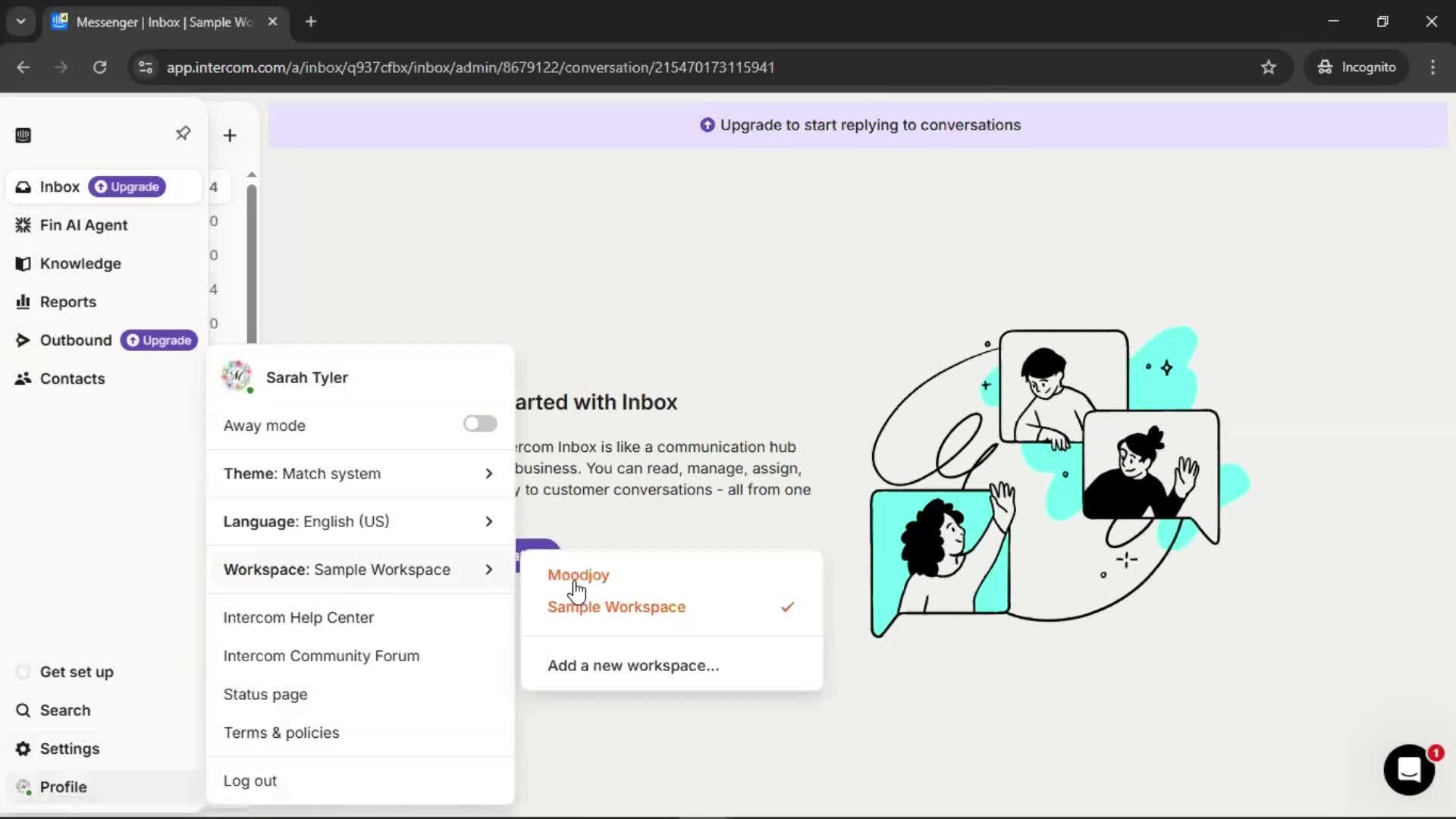 Creating a workspace screenshot