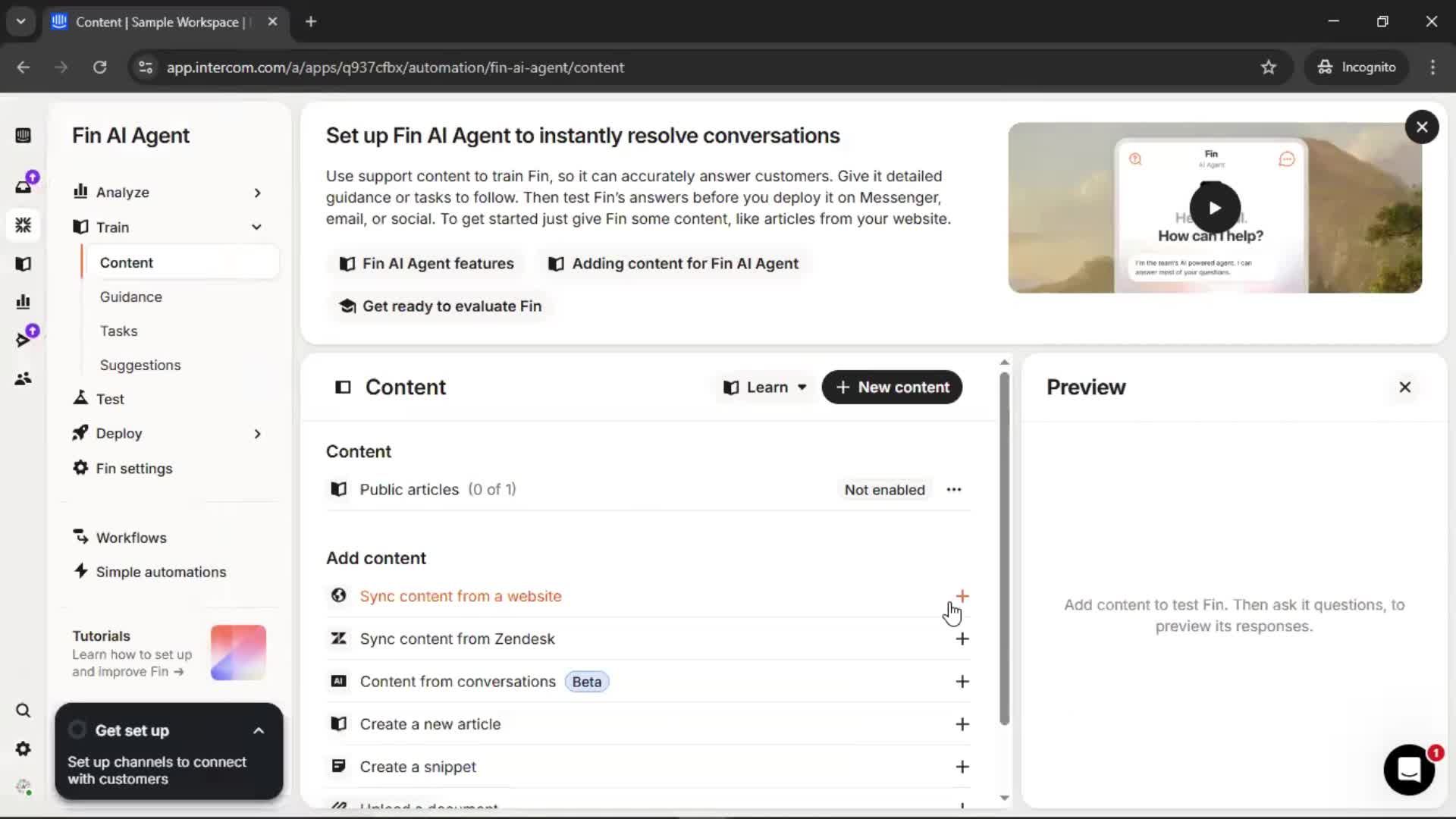 Creating a workspace screenshot