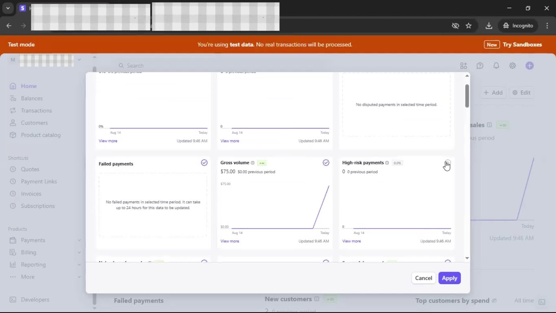 Analytics/Stats screenshot