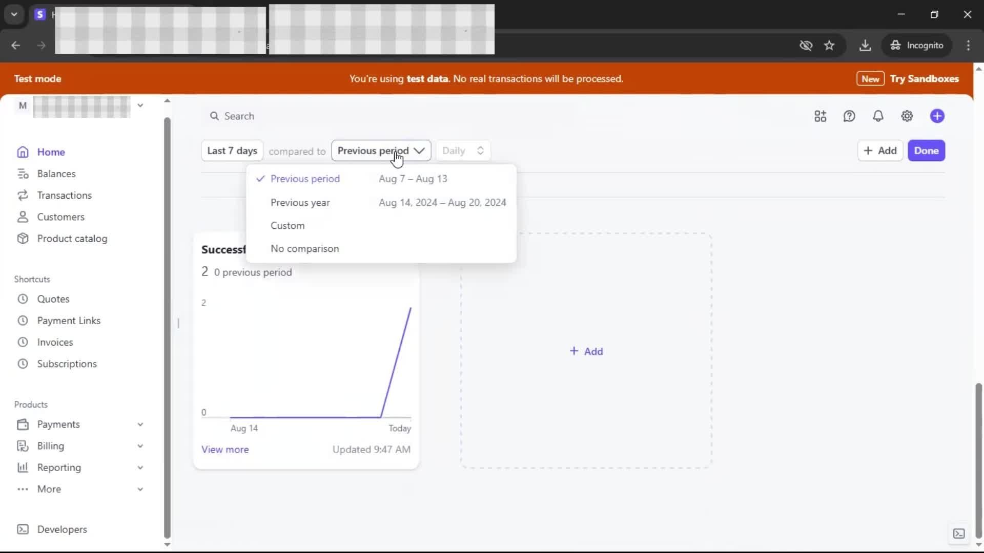 Analytics/Stats screenshot