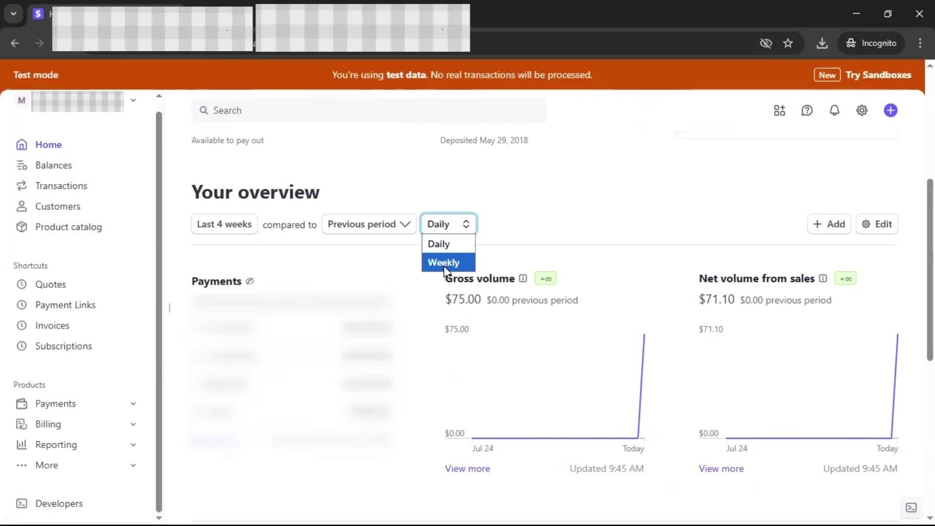 Analytics/Stats screenshot