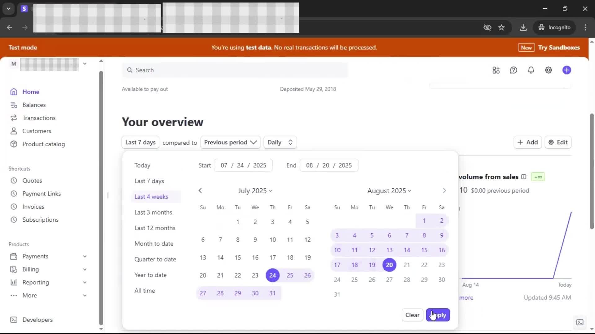 Analytics/Stats screenshot