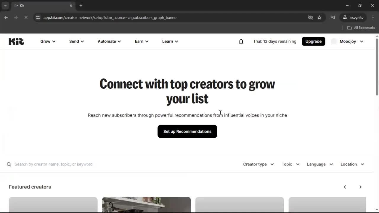 Analytics/Stats screenshot