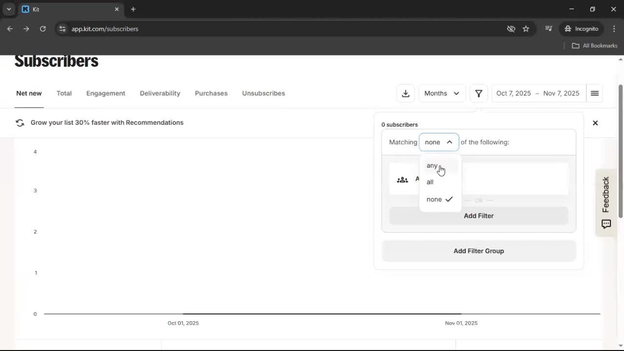 Analytics/Stats screenshot