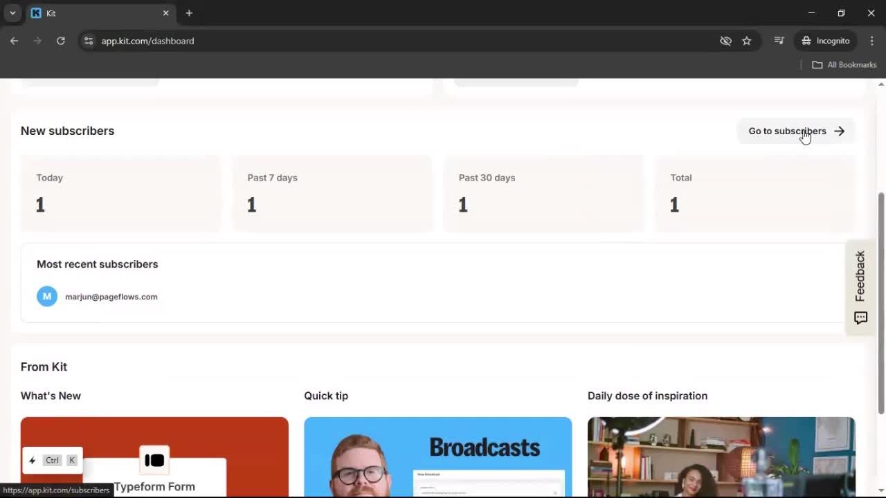 Analytics/Stats screenshot