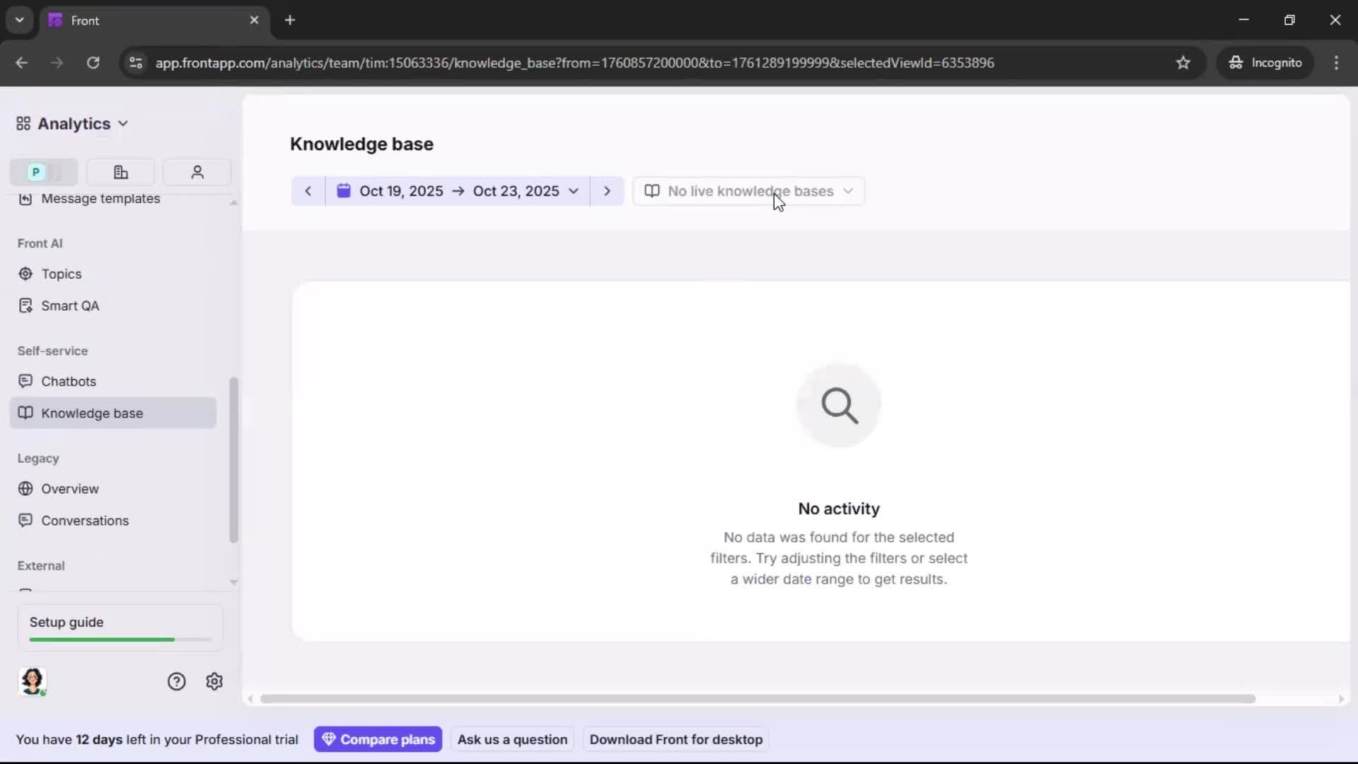 Analytics/Stats screenshot
