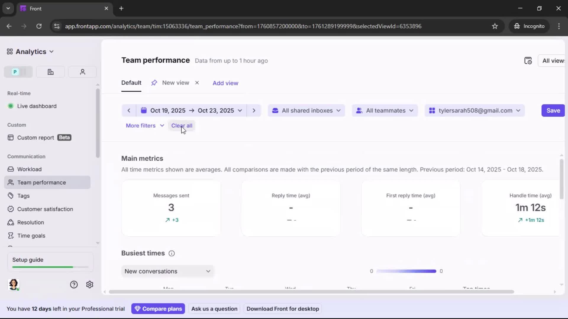 Analytics/Stats screenshot