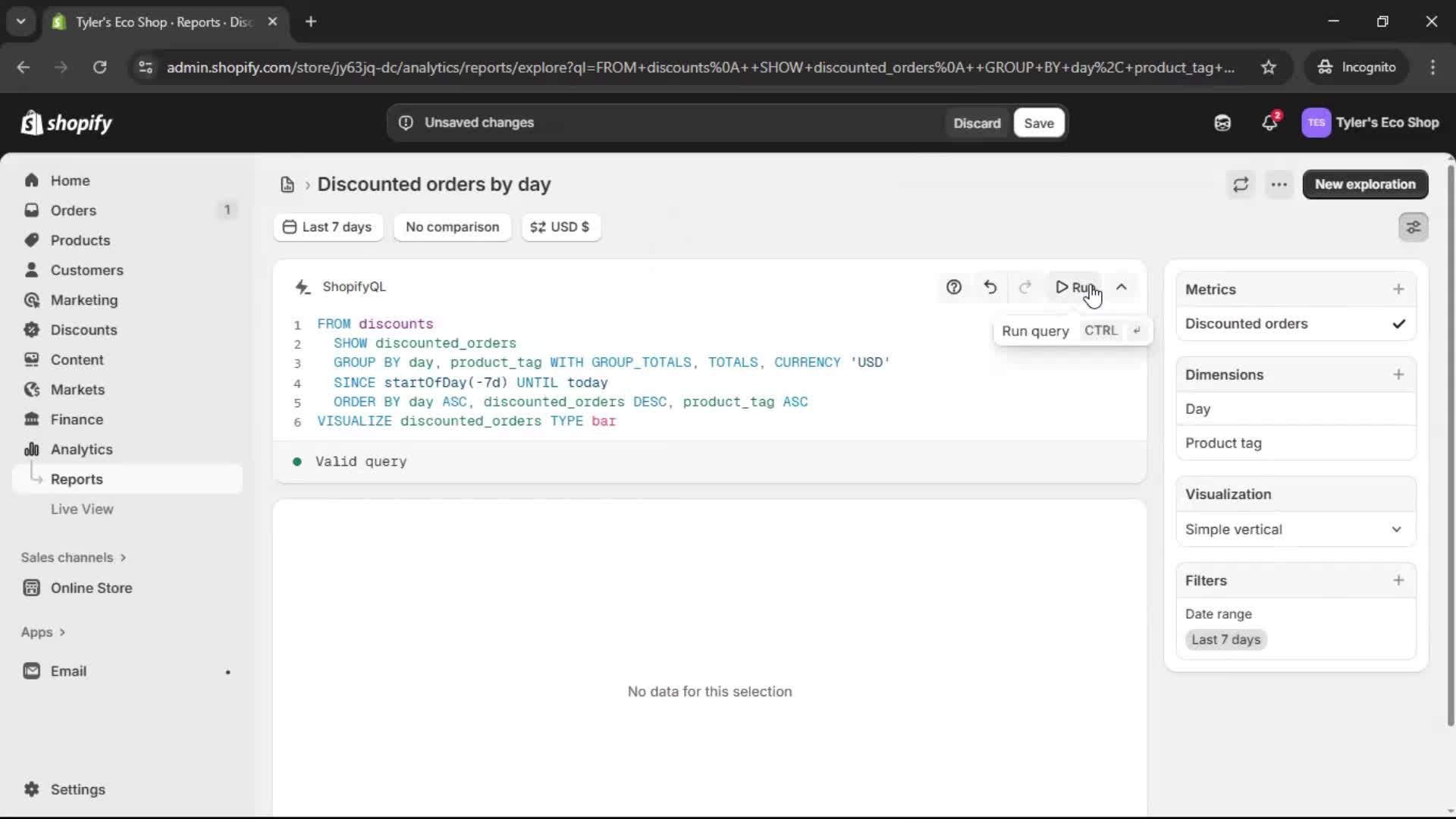 Analytics/Stats screenshot